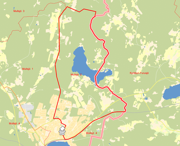 Karta över Mullsjö  2