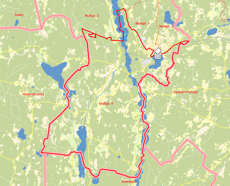 Karta över Mullsjö  4