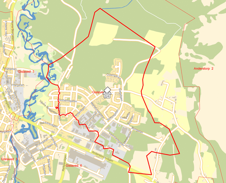 Karta över Gislaved  5