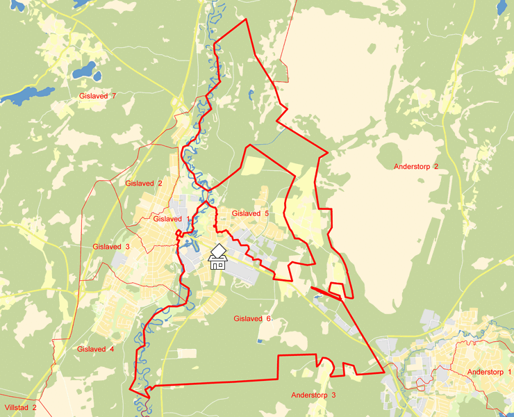 Karta över Gislaved  6