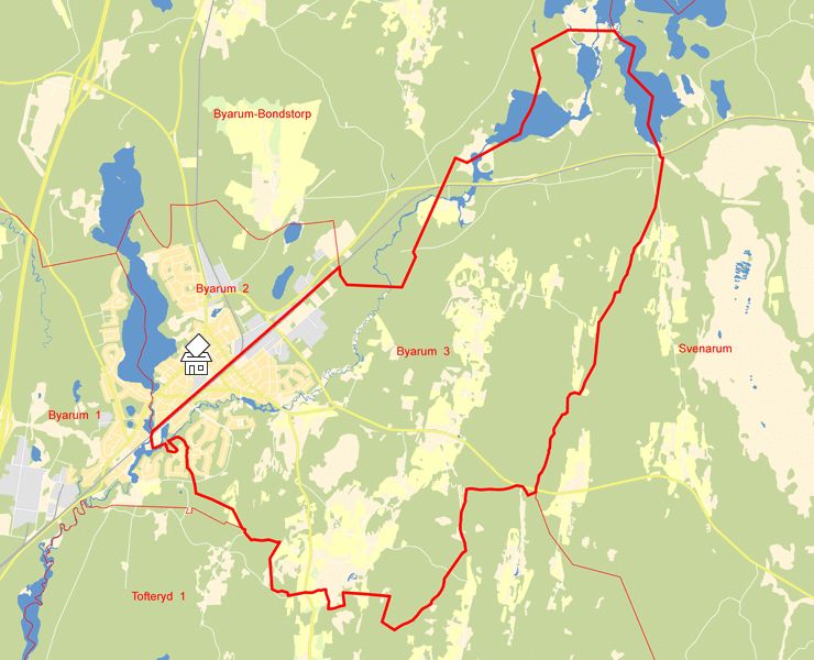 Karta över Byarum  3