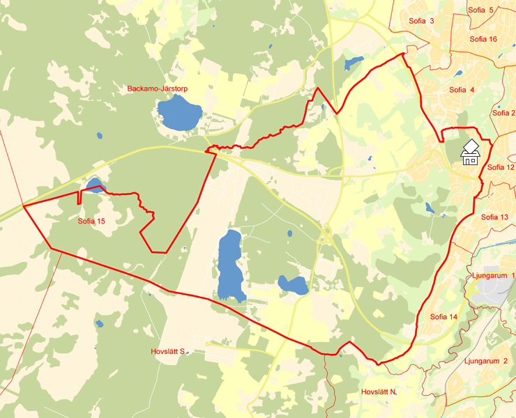 Karta över Sofia 15