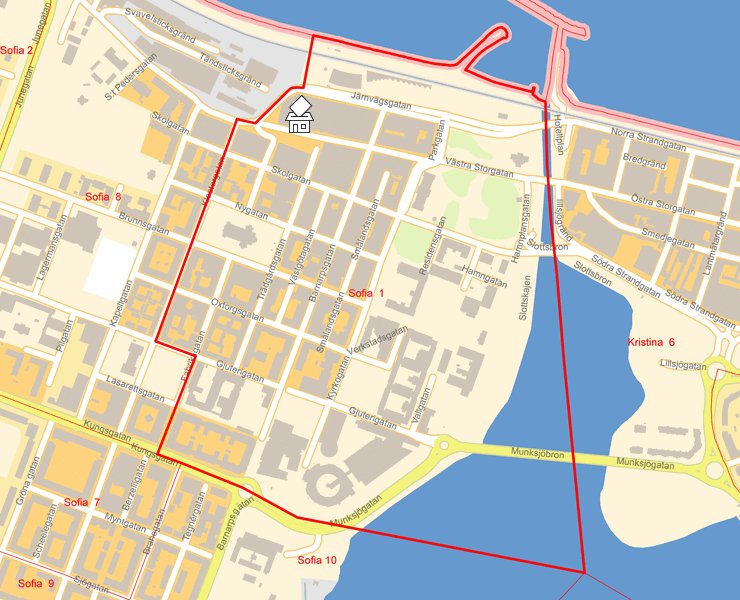 Karta över Sofia  1