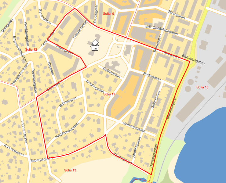 Karta över Sofia 11