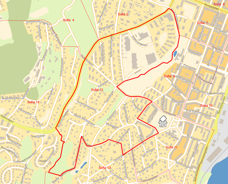 Karta över Sofia 12