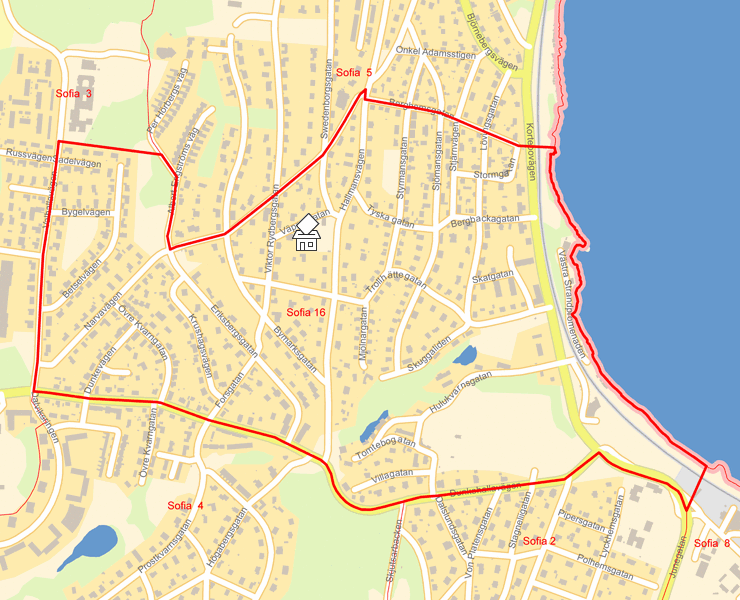 Karta över Sofia 16