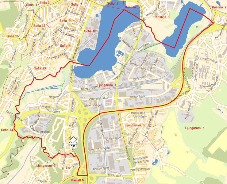 Karta över Ljungarum  1