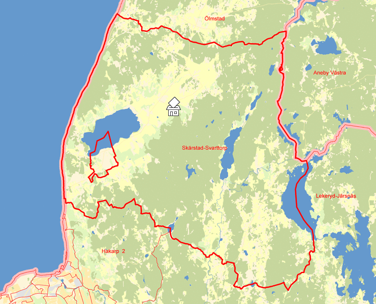 Karta över Skärstad-Svarttorp