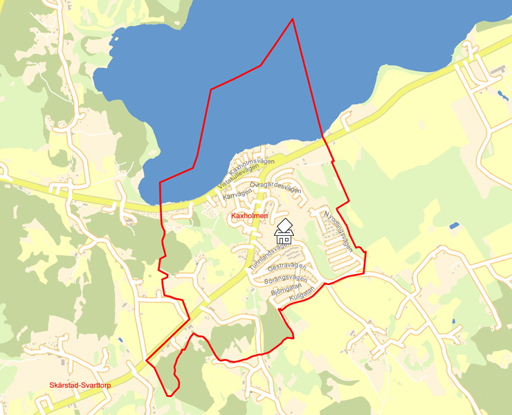 Karta över Kaxholmen