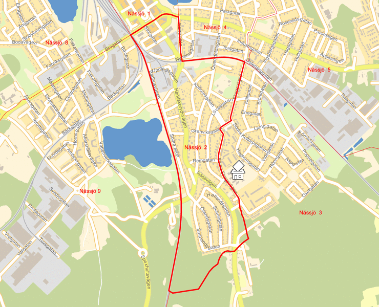 Karta över Nässjö  2