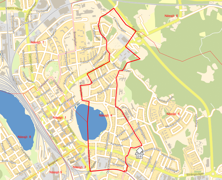 Karta över Nässjö  4
