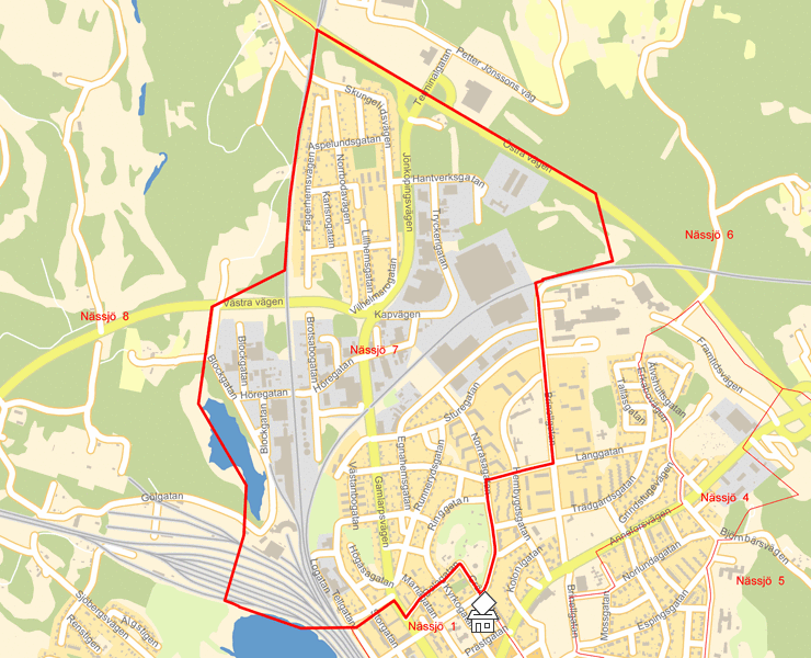 Karta över Nässjö  7