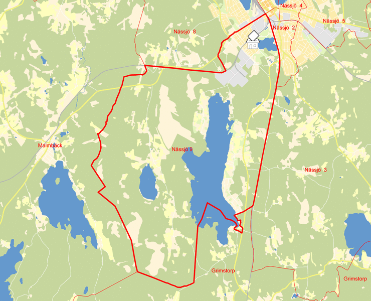 Karta över Nässjö 9