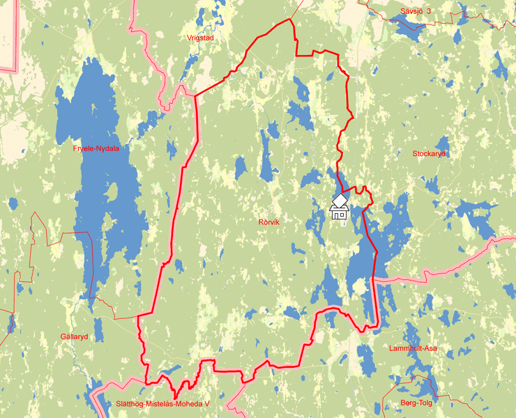 Karta över Rörvik