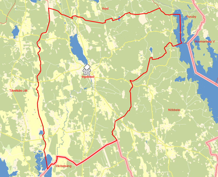 Karta över Ingelstad