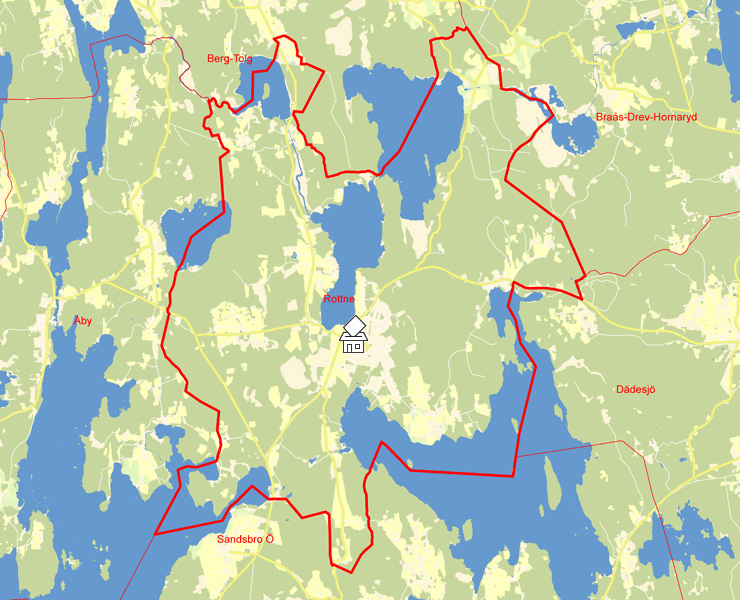 Karta över Rottne