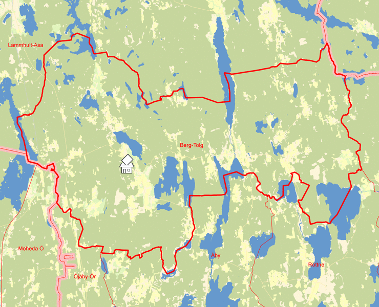 Karta över Berg-Tolg
