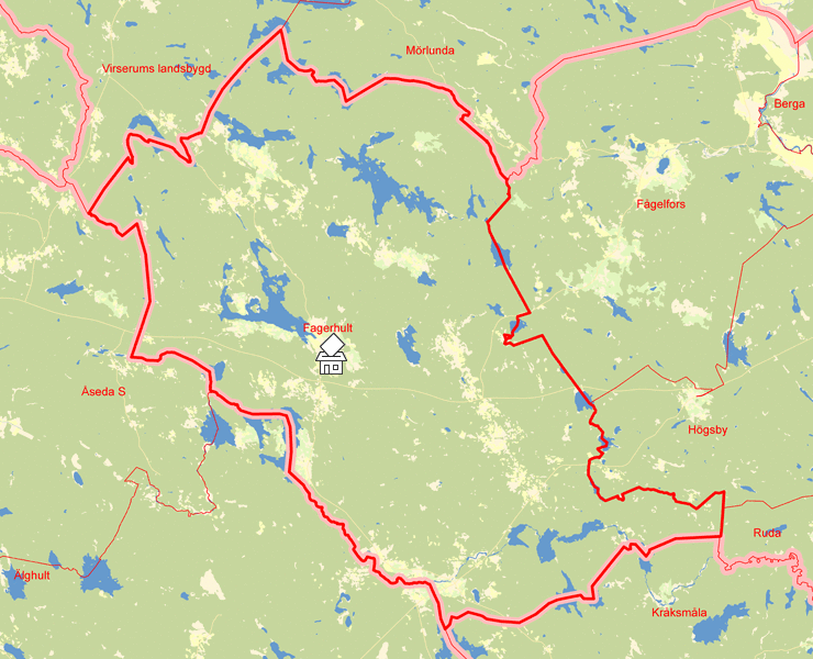 Karta över Fagerhult