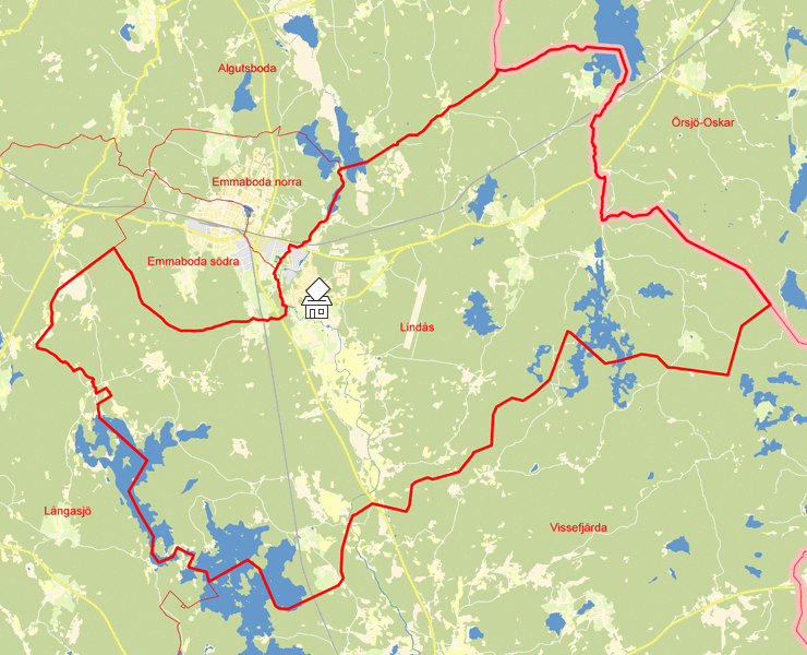 Karta över Lindås