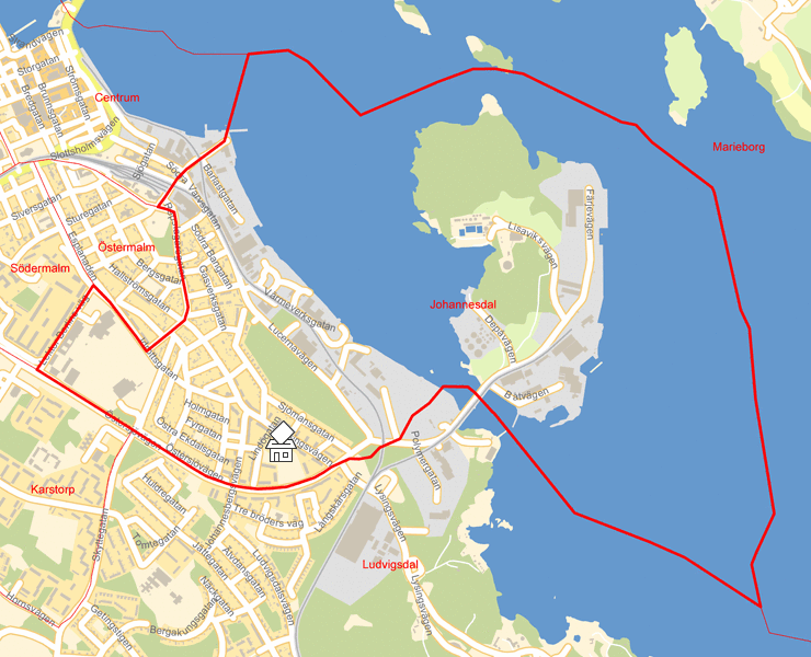 Karta över Johannesdal