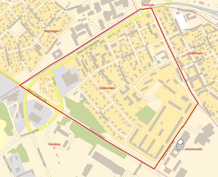 Karta över Södermalm