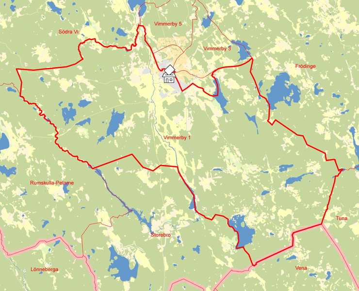 Karta över Vimmerby 1