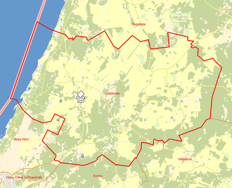 Karta över Väskinde