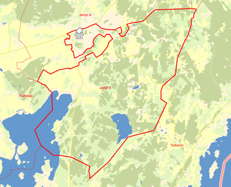 Karta över Jämjö S