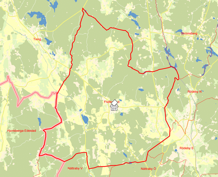 Karta över Fridlevstad