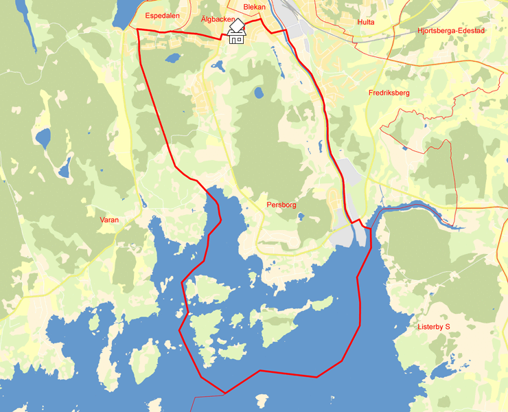 Karta över Persborg