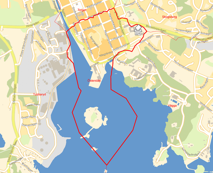 Karta över Österslätt