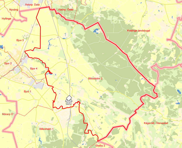 Karta över Billesholm 2