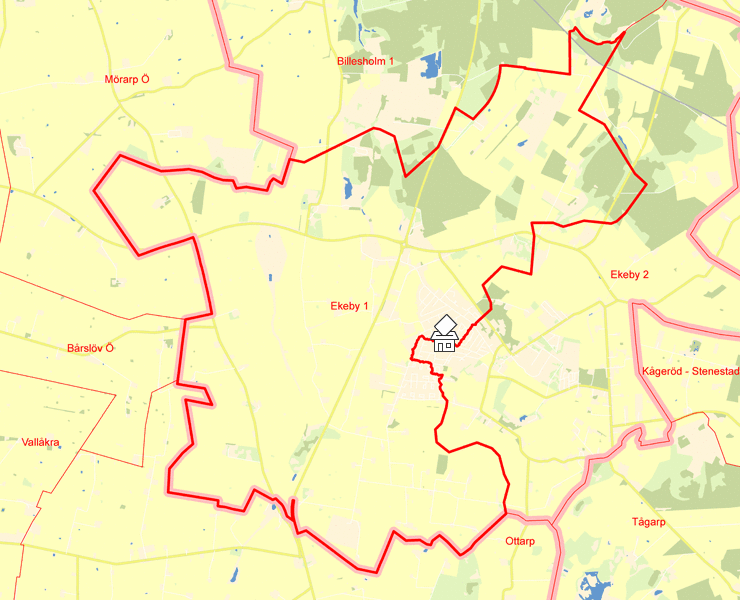 Karta över Ekeby 1