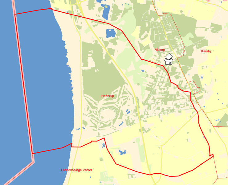 Karta över Hofterup
