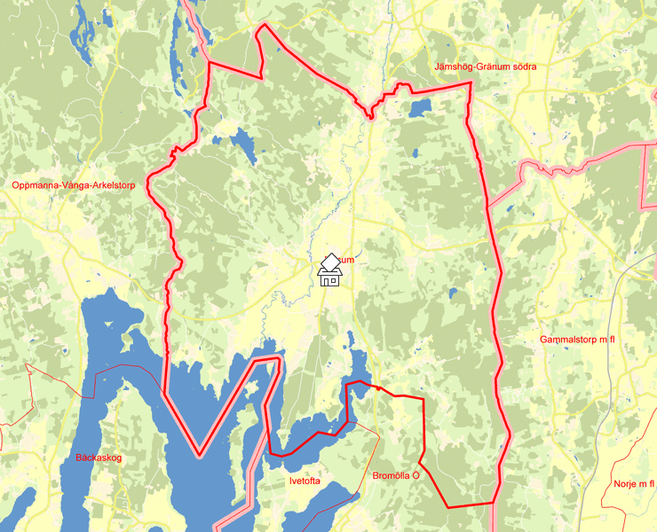 Karta över Näsum