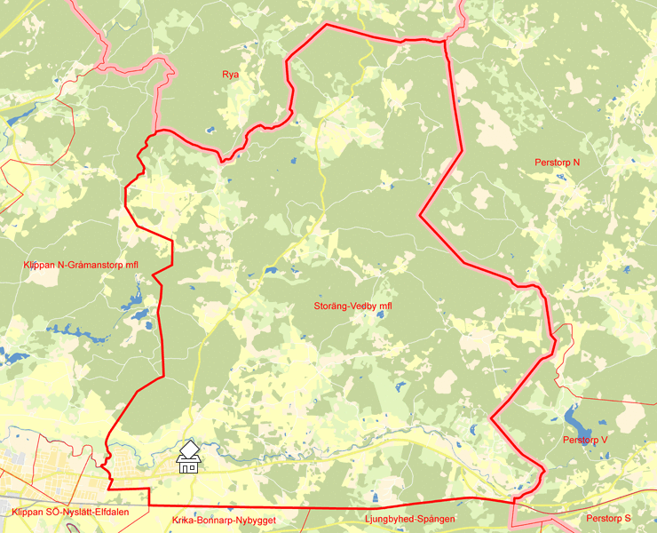 Karta över Storäng-Vedby mfl