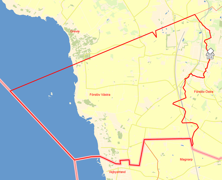 Karta över Förslöv Västra