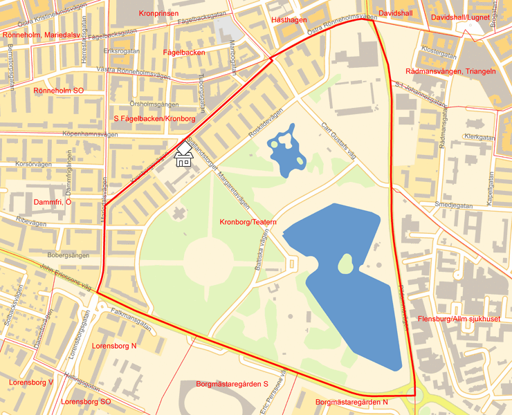 Karta över Kronborg/Teatern