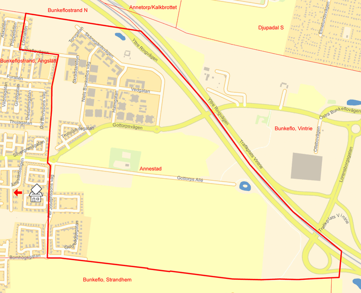 Karta över Annestad