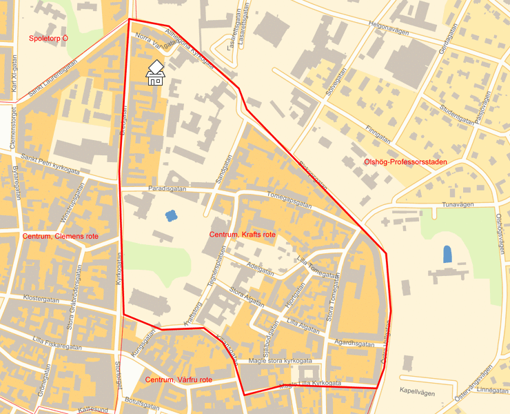 Karta över Centrum, Krafts rote
