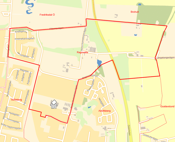 Karta över Ragnvalla
