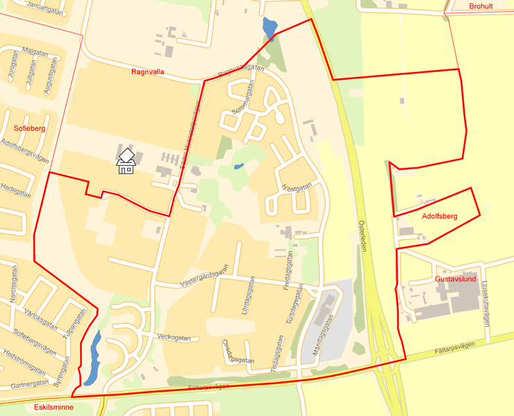 Karta över Adolfsberg