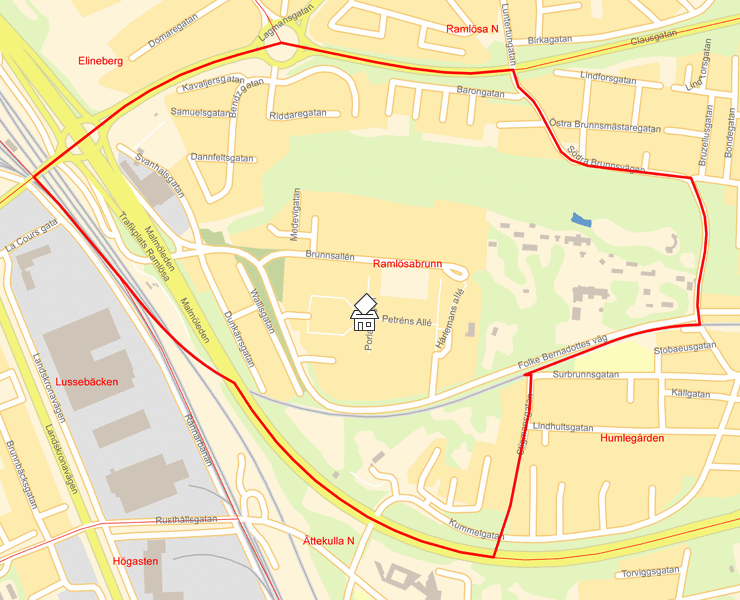 Karta över Ramlösabrunn