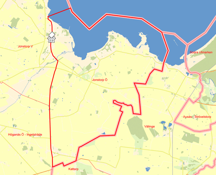 Karta över Jonstorp Ö
