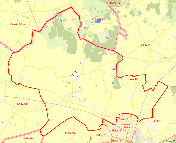 Karta över Eslöv 13
