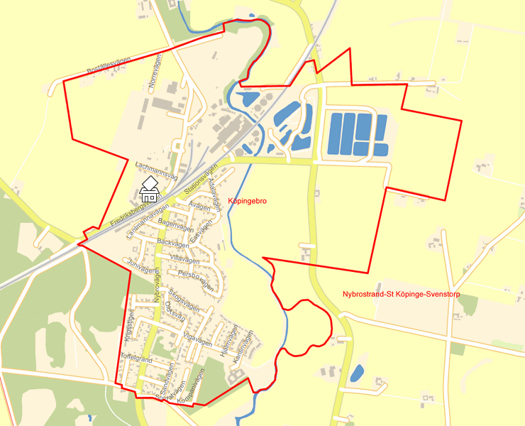 Karta över Köpingebro
