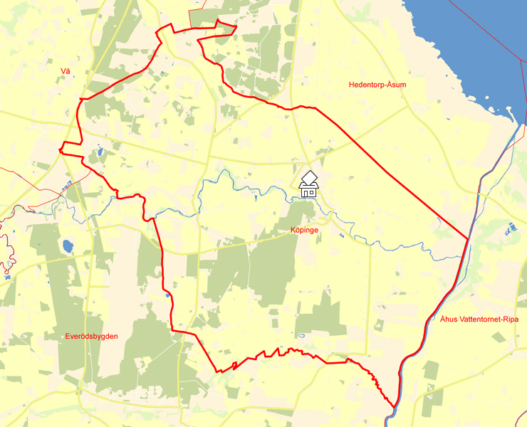 Karta över Köpinge