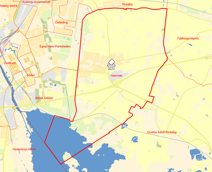 Karta över Hammar
