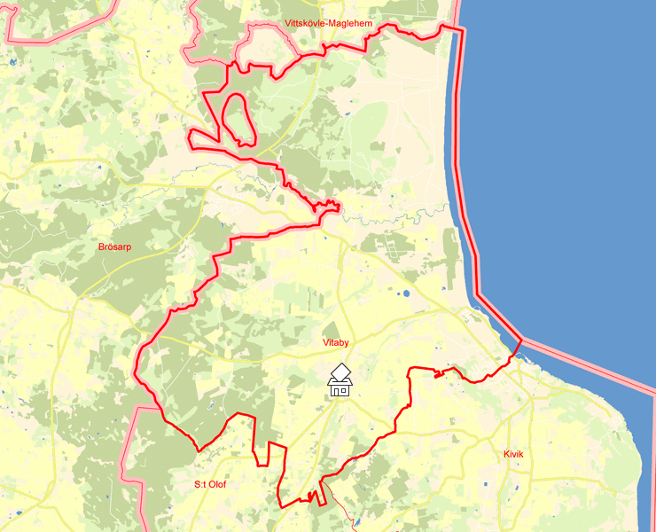 Karta över Vitaby