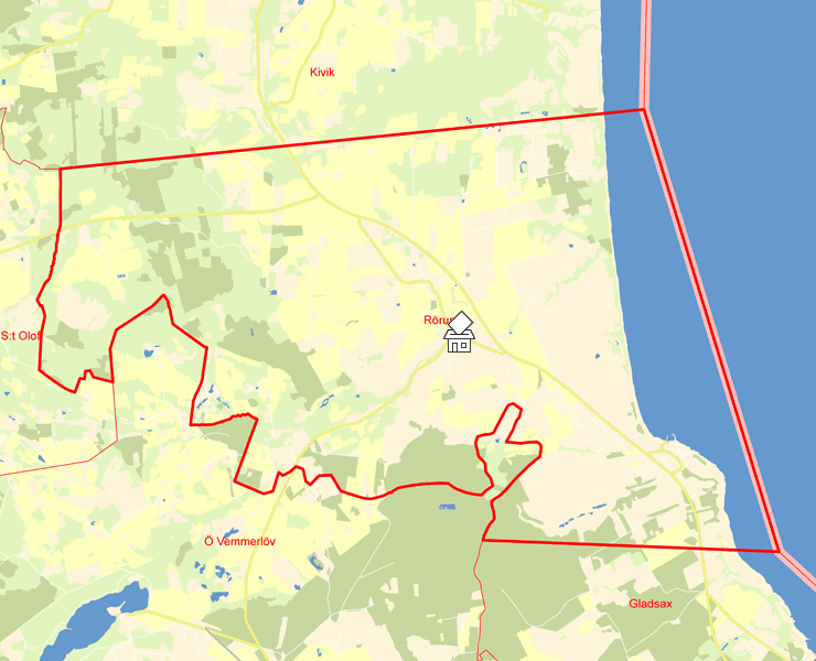 Karta över Rörum